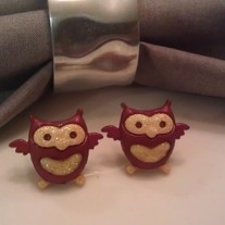 Burrowing Owl earrings