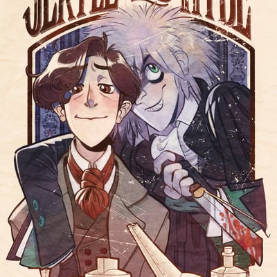 Jekyll and hyde i large print