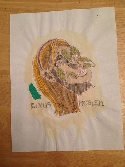 Sinus Problem Color Logo Original Art