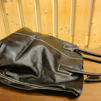 Hydrox Black Leather Bag  - Thumbnail 2