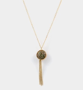 Don't Let The Ball Drop Necklace - Jasper