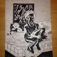 Two Timer Original Drawing - Thumbnail 1