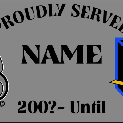 2** k-9 skull kennel tag