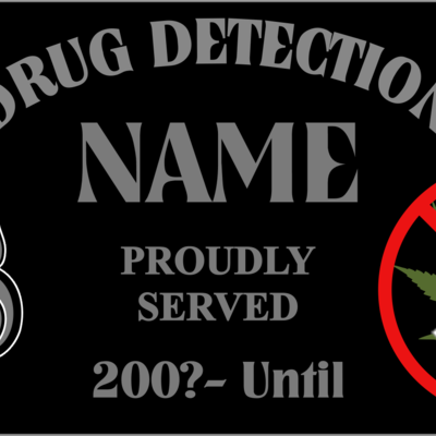 Drug detection k-9 paw kennel tag