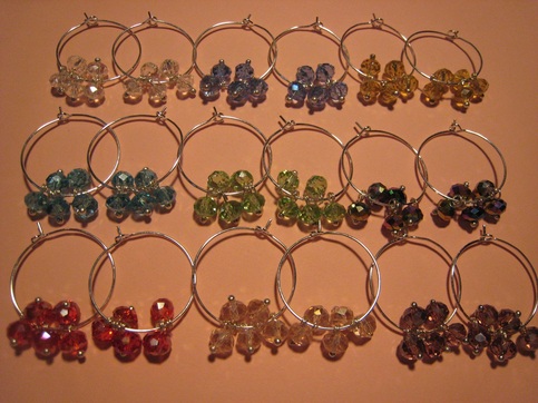 Swarovski Crystal Hoop Earrings