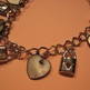 Gray Shell Heart Charm Bracelet - Thumbnail 1