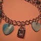 Blue Shell Heart Charm Bracelet - Thumbnail 1