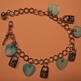 Blue Shell Heart Charm Bracelet - Thumbnail 2