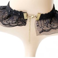 EVENING DRESS PARTY BLACK LACE GOTHIC BRACELET & NECKLACE SETEVENING DRESS PARTY BLACK LACE GOTHIC BRACELET & NECKLACE SET  - Thumbnail 3