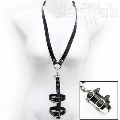 Phone harness necklace(black)