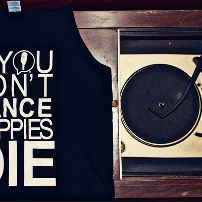 Save the pups tank top (black)