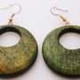 Thick Wooden Hoops-Green-1