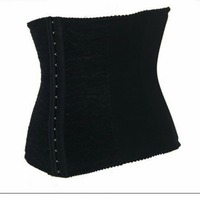  woman corset black lace cotton corset  - Thumbnail 3