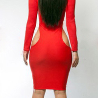 SEXY  CUT OUT DRESS - Thumbnail 1