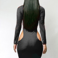 SEXY  CUT OUT DRESS - Thumbnail 2