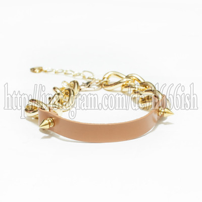Golden chain mix choker(caramel)