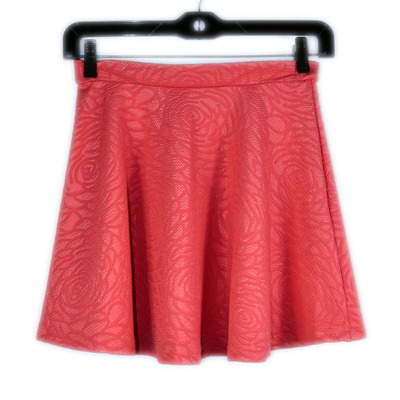 Short circle skirt in cayenne