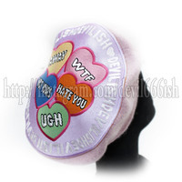 Punky heart beret hat  - Thumbnail 1