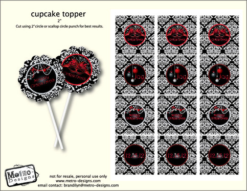 Holiday Cupcake Toppers