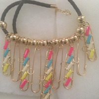 Beads pendant neckpiece - Thumbnail 1