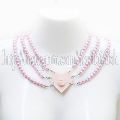 Emerged necklace(pink)