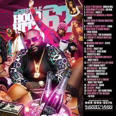  dj cristyle - 'hood hitz 62' rap hip hop mixtape (mix cd)