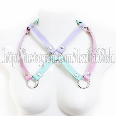 Pastel harness necklace