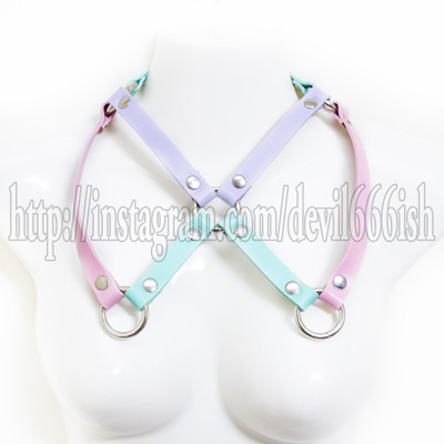 Pastel harness necklace