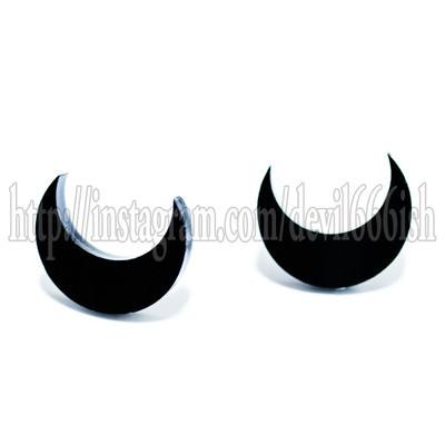 Darkened moon Earrings