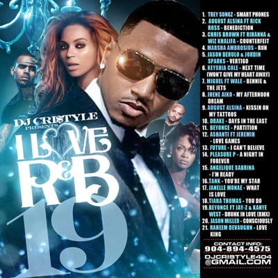 Dj cristyle - 'i love r&b 19' rap r&b mixtape (mix cd)