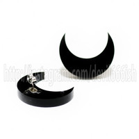 Darkened moon Earrings - Thumbnail 1