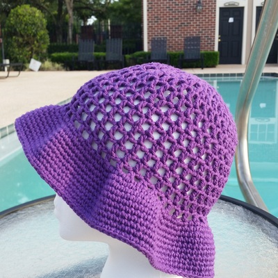 Crochet sun hat