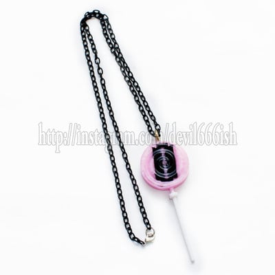 Suicidal lollipop necklace