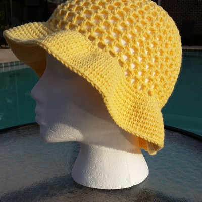 Crochet sun hat