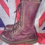 Brown Purple Double Zip Dr Doc Martens -UK 7*EU 41*US 9-2