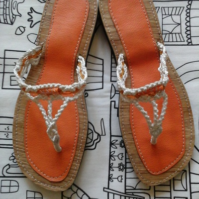 Hemp & leather handmade sandals 