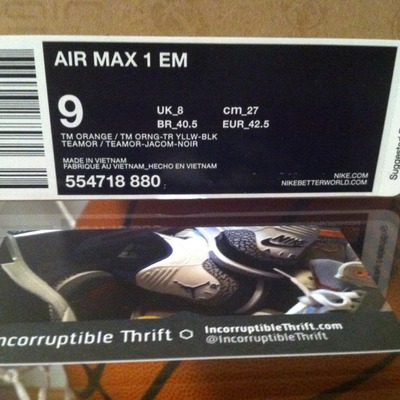 Sunset nike air max 1s