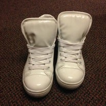 white high top sneakers (US size 6)