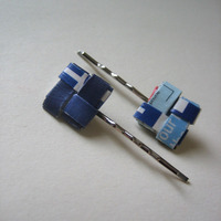 Blueberry Bobby Pin Pair - Thumbnail 2