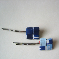 Blueberry Bobby Pin Pair - Thumbnail 3
