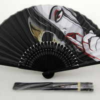 Death is Silent - Limited Edition Hand Fan - by Denis Caron - Corvink - Thumbnail 1
