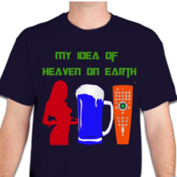 Heaven On Earth Men's Basic T Shirt - Thumbnail 4