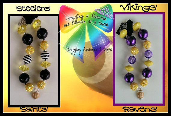 Football Chunky Necklaces