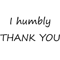 "Thank You" mini-card - I Humbly Thank You - (For a Great Job) - Thumbnail 1
