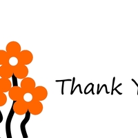 "Thank You" mini-card - Flower Power 2 - (For a Great Job) - Thumbnail 1