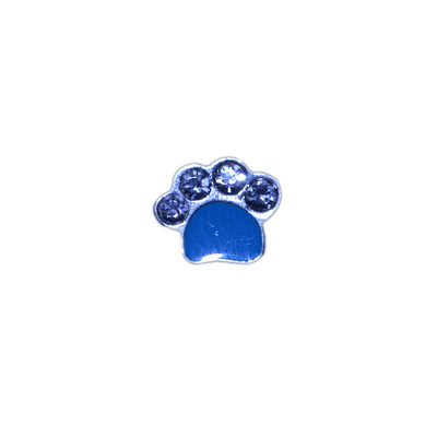 Dog paw-blue charm