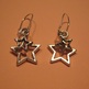 Double Star Earrings - Thumbnail 1