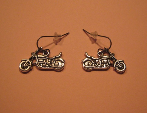 Motorcycle Earrings