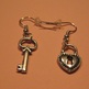Lock & Key Earrings - Thumbnail 1