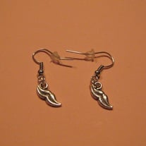 Mustache Earrings